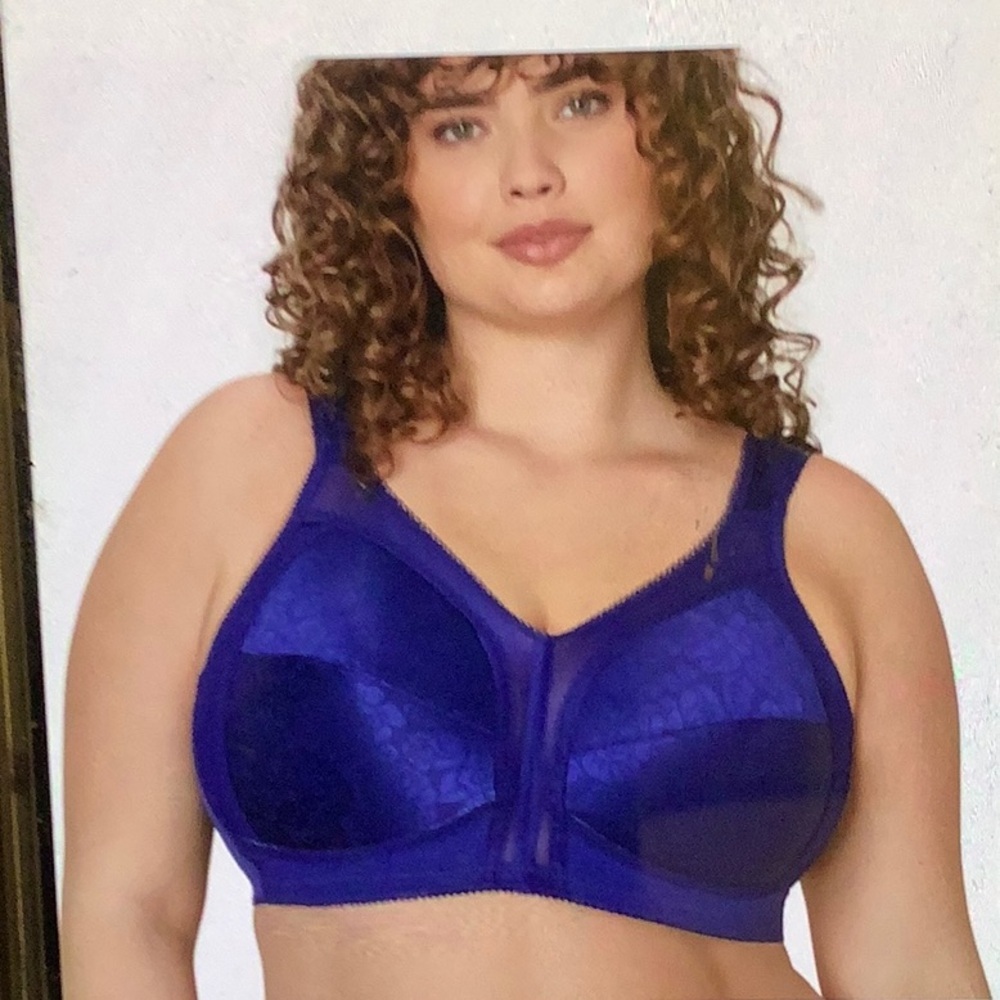 Playtex 18 Hour Ultimate Shoulder Comfort Wirefree Bra - Navy #4693 Sz 38DD
